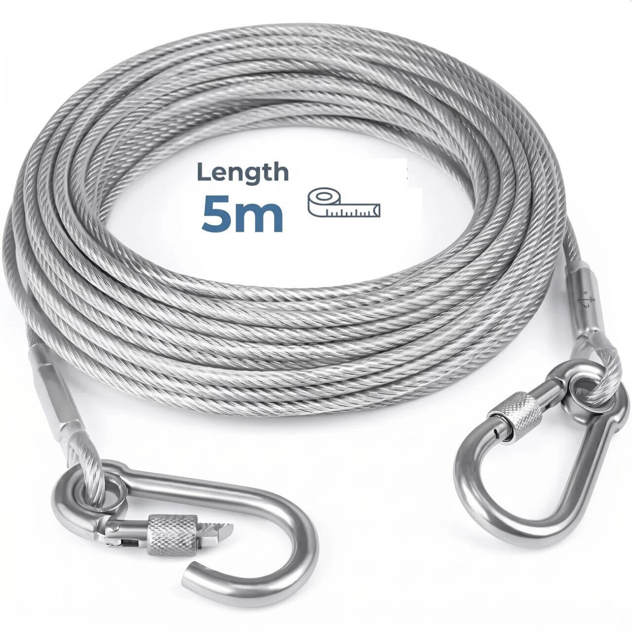 Steel Wire Cloth Rope 5M ( 5 m / 183 g / 4 m )