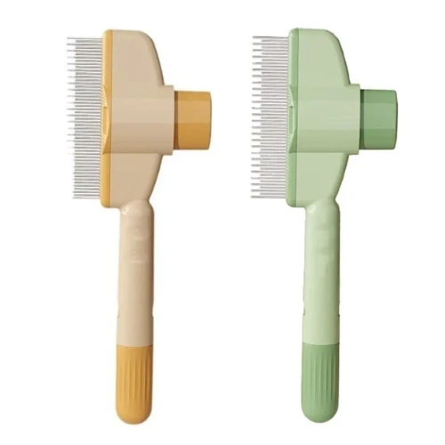 plastic button hair comb